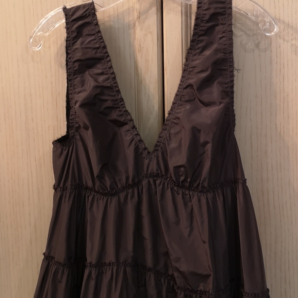 BOTTEGA VENETA Ruched Silk Taffeta Dress Size USM/ 38 Euro.  Will fit S/M/L/XL